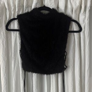 SHEIN Chic Black Fuzzy Sweater